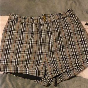 Plaid shorts